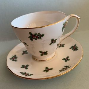 English bone china set of tea/coffee cup and saucer